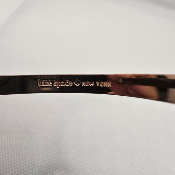 Kate Spade Rose Gold Thin Hinge Spade Bangle Bracelet - Picture 2 of 8
